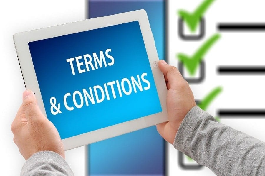 Termini e Condizioni nei bonus senza deposito